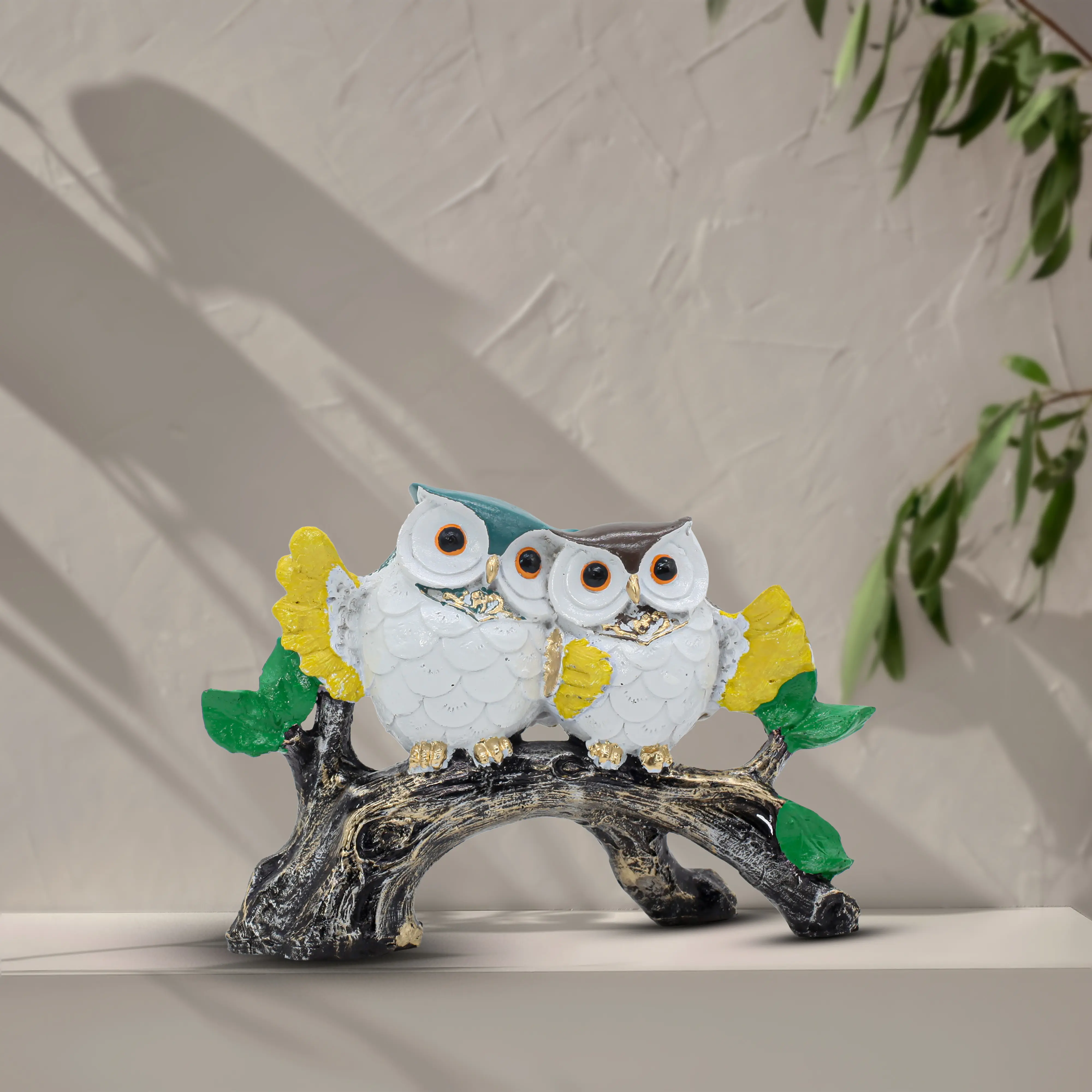 2 Hand-Painted Owl on Flat