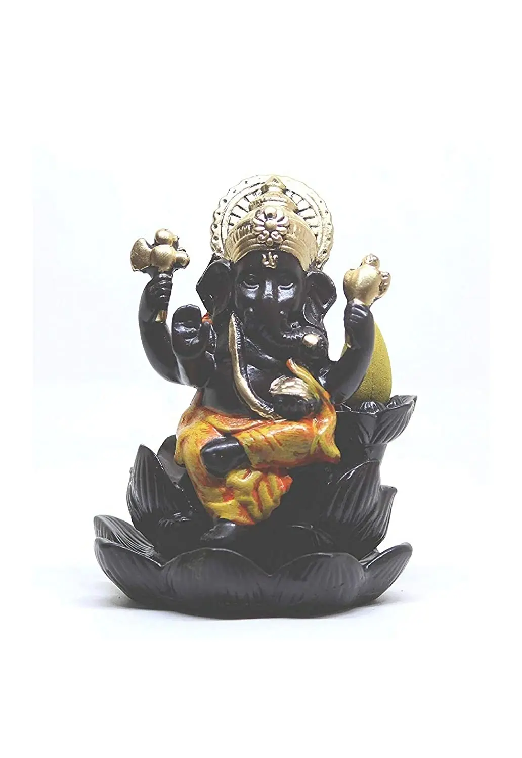 gold ganesha smoke fountain