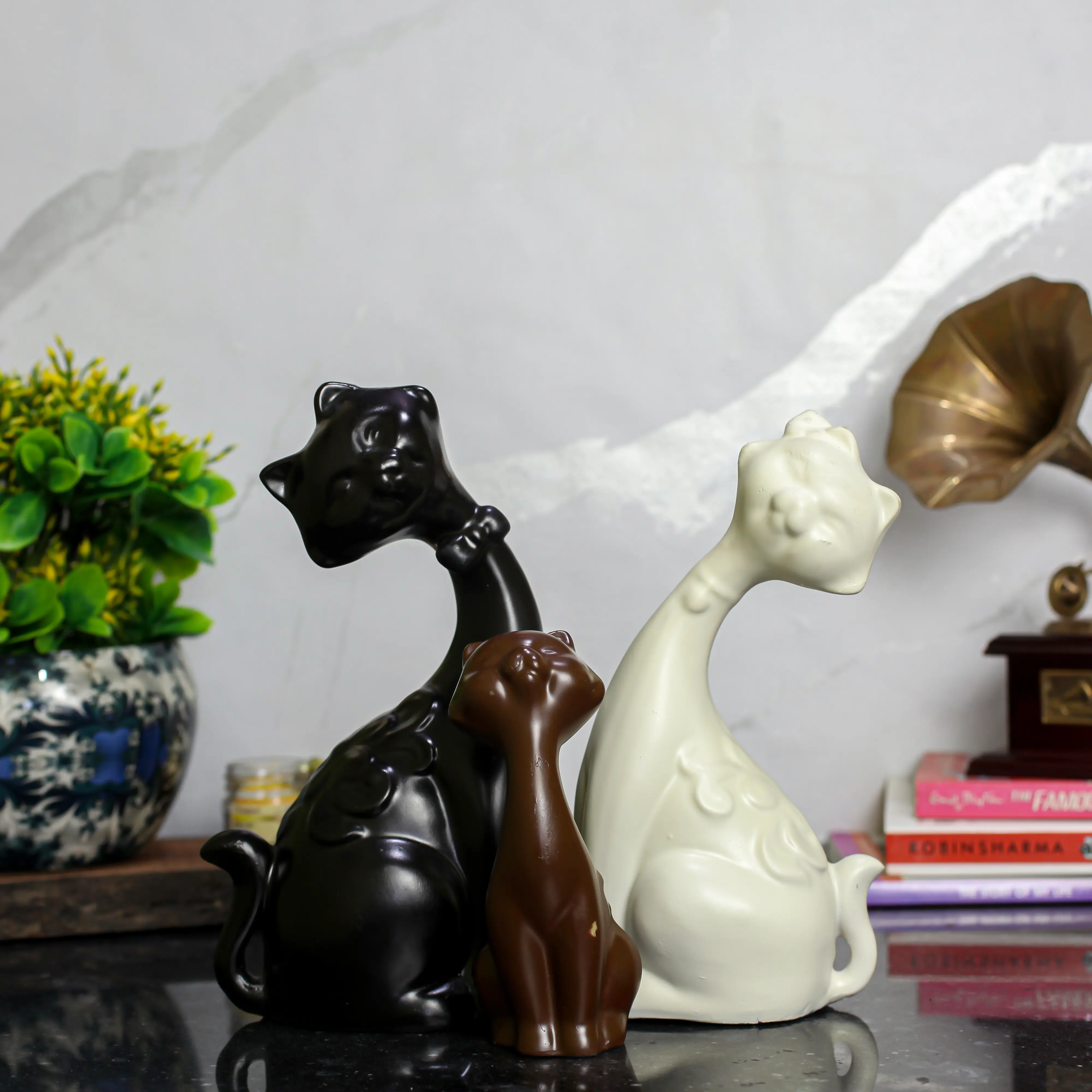 Smilling Cat Set of 3