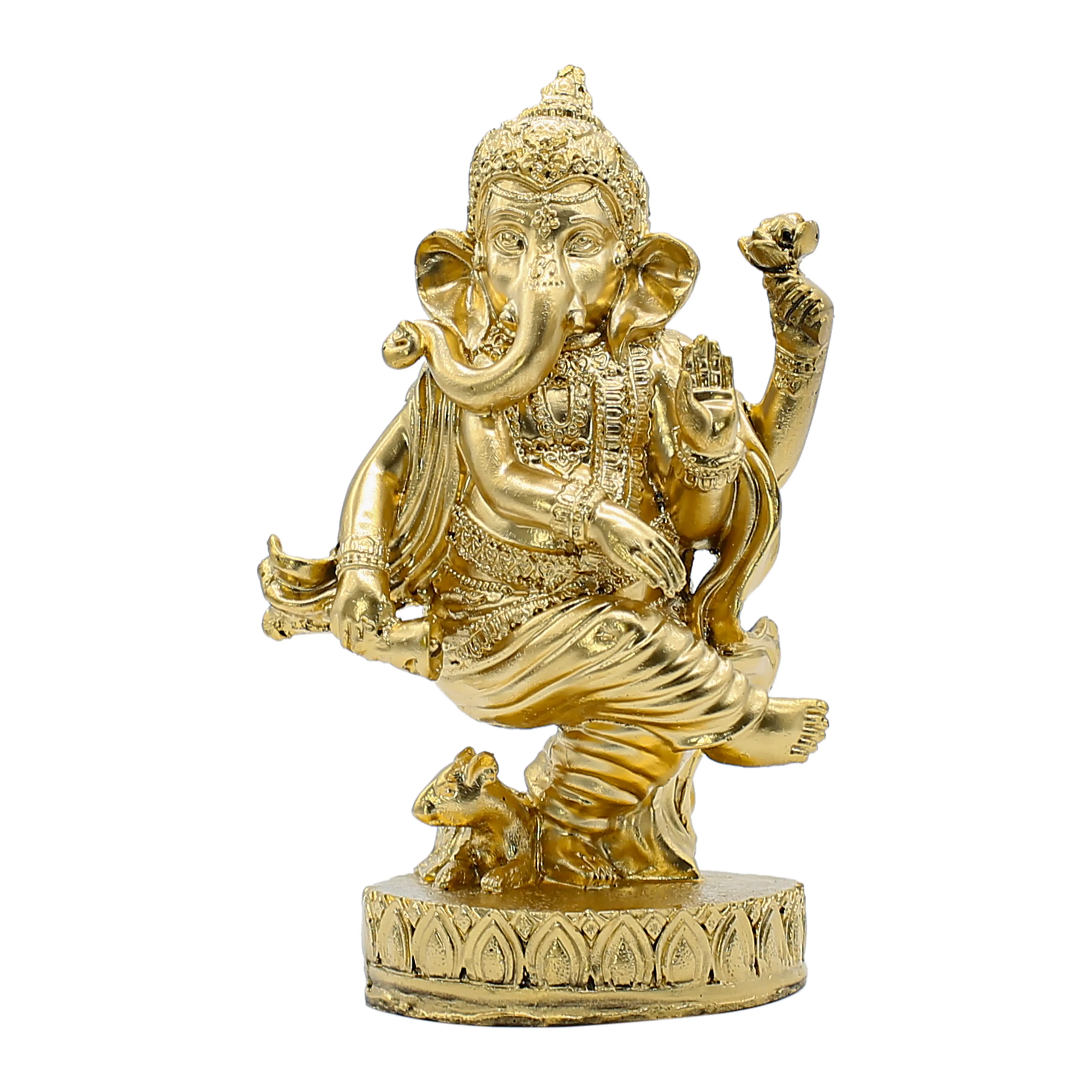 Gold Dancing Ganesha
