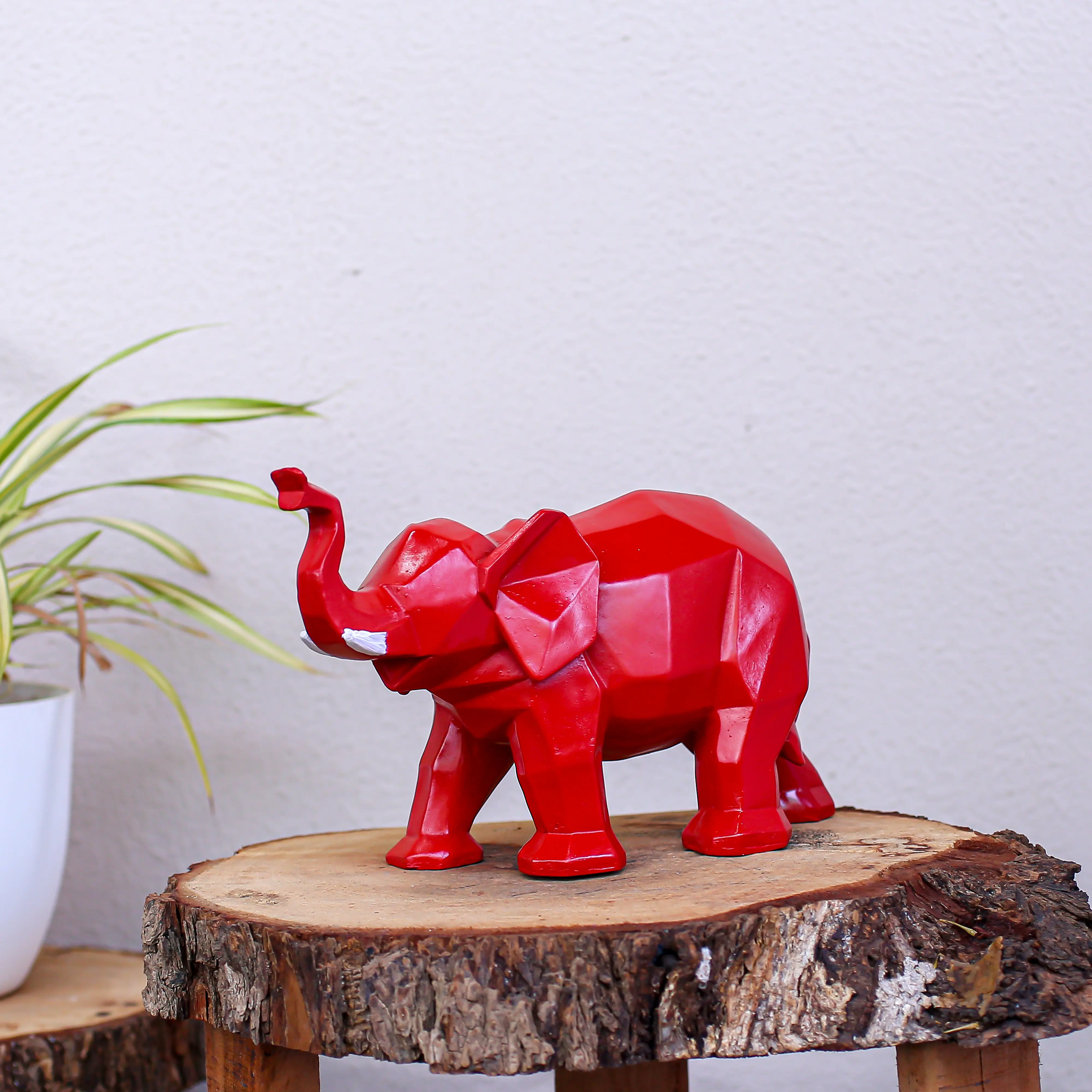 Standing Geometrical Elephant