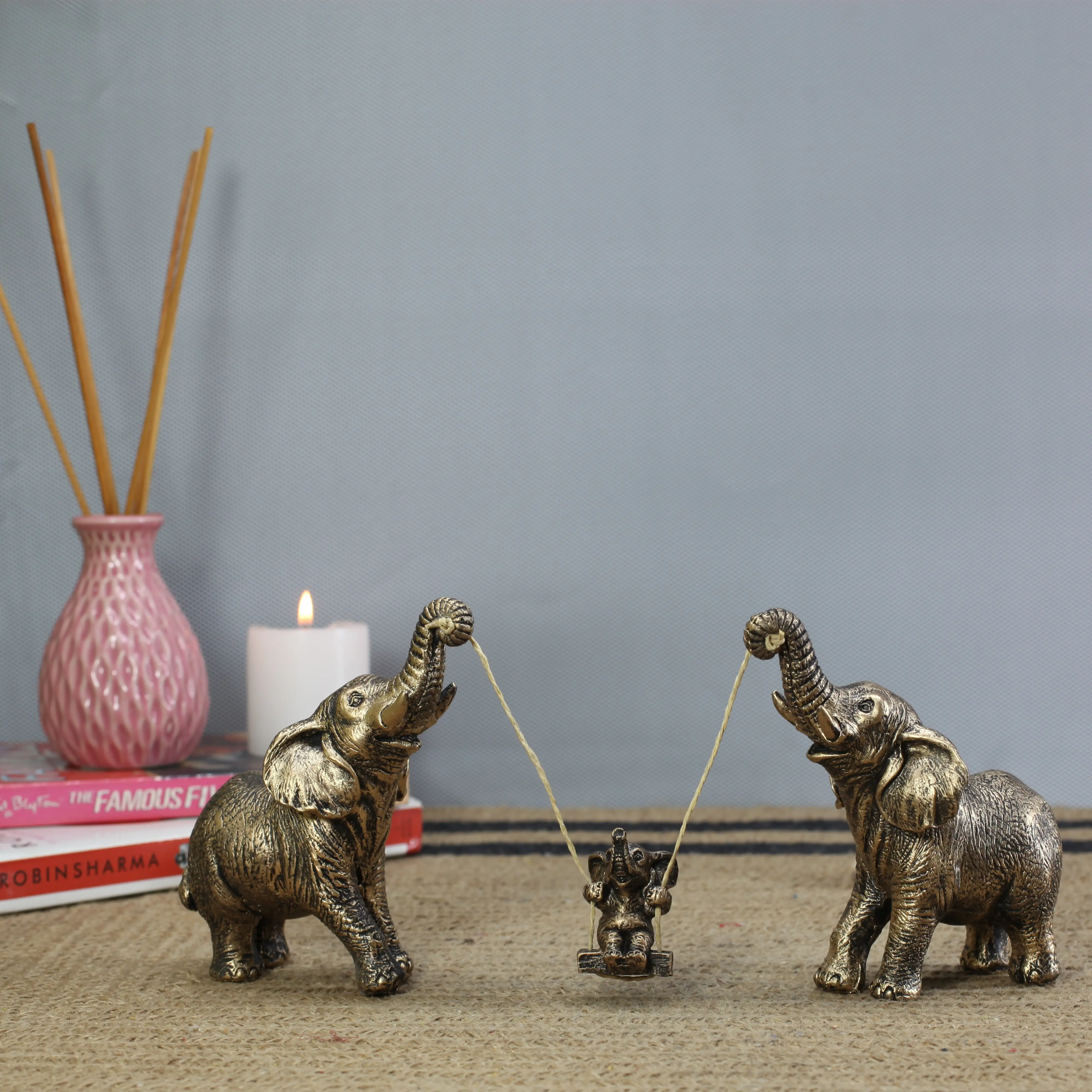 3 Playing Elephant 2 Golden