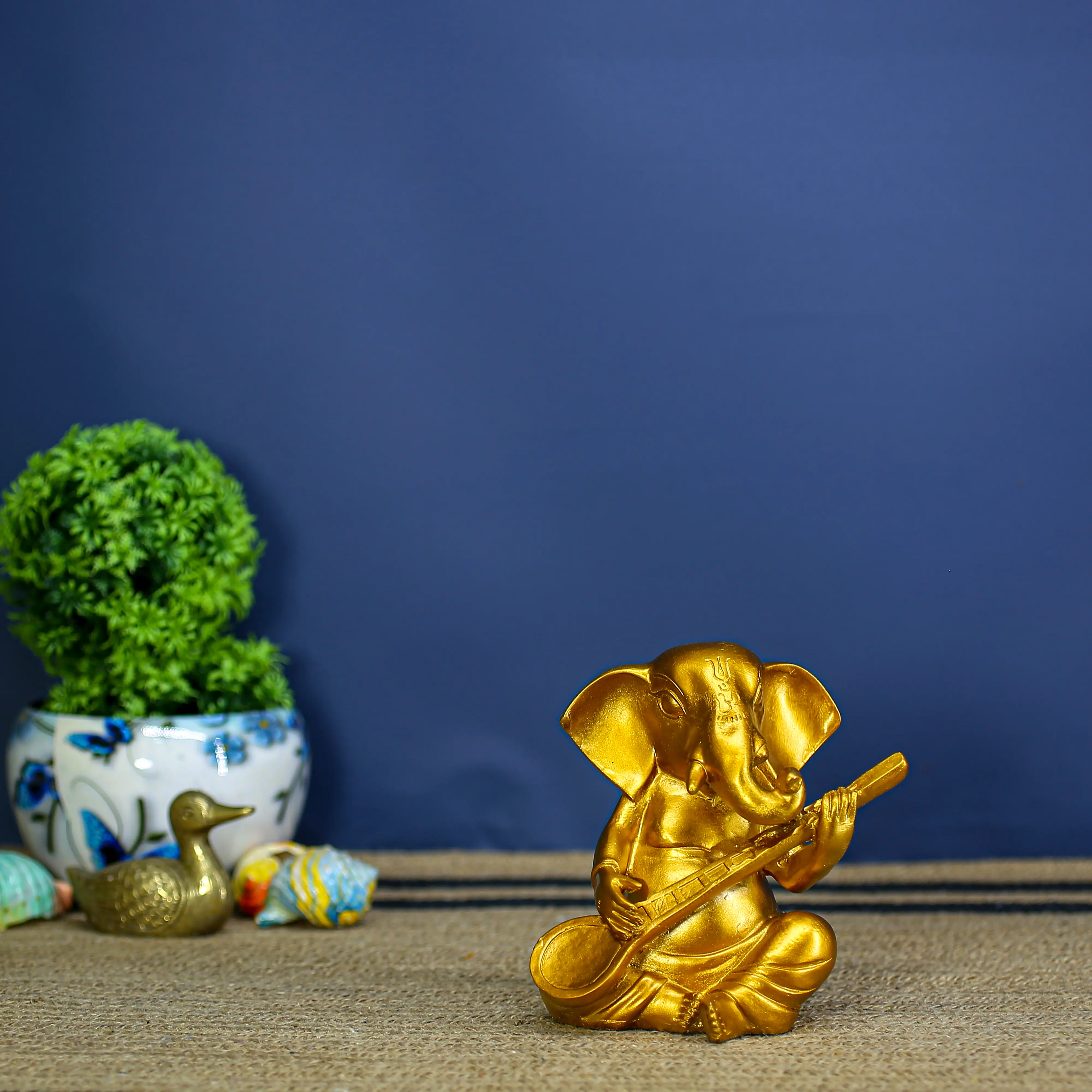 Golden Sitar Ganesha
