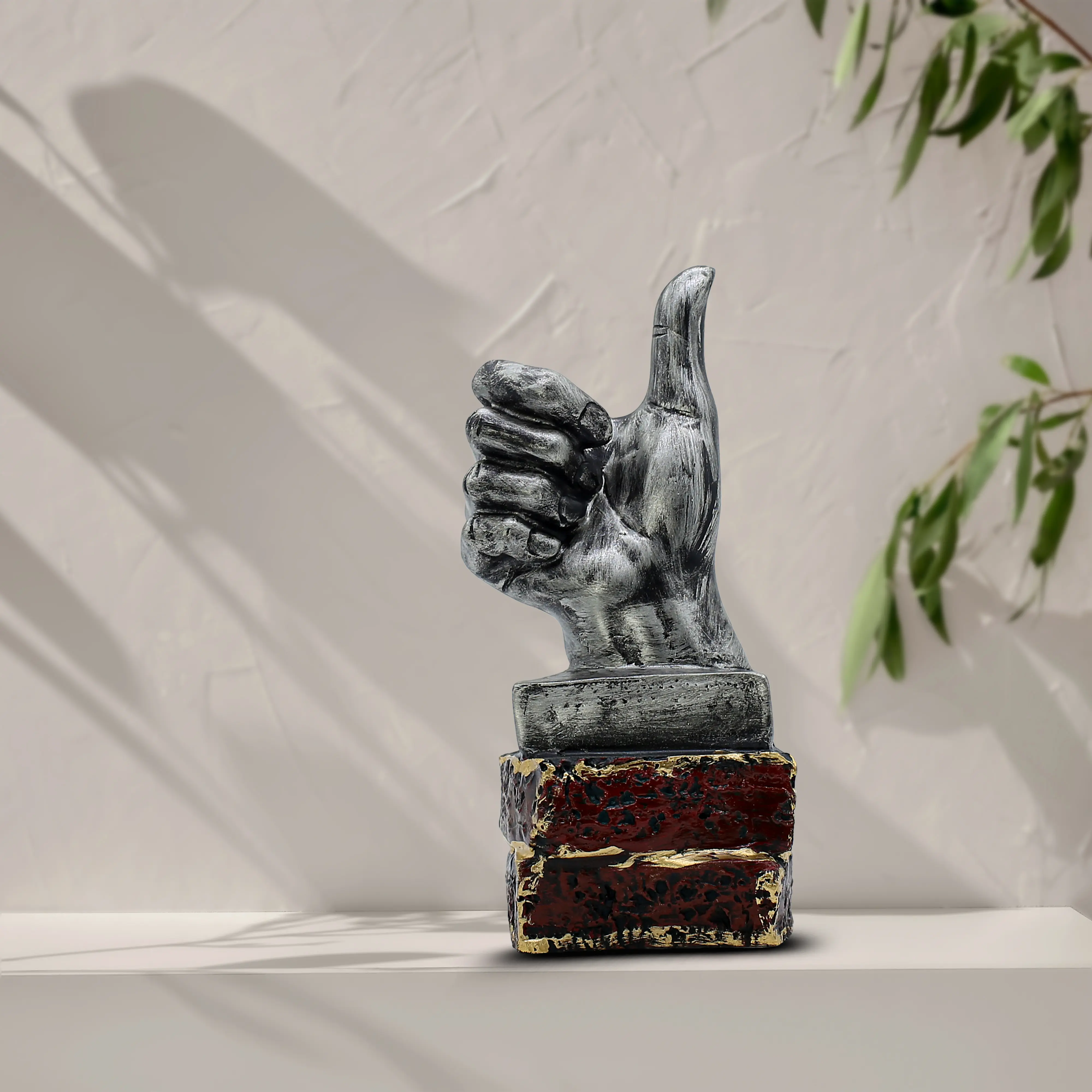 Good Luck Sign Hand on Base