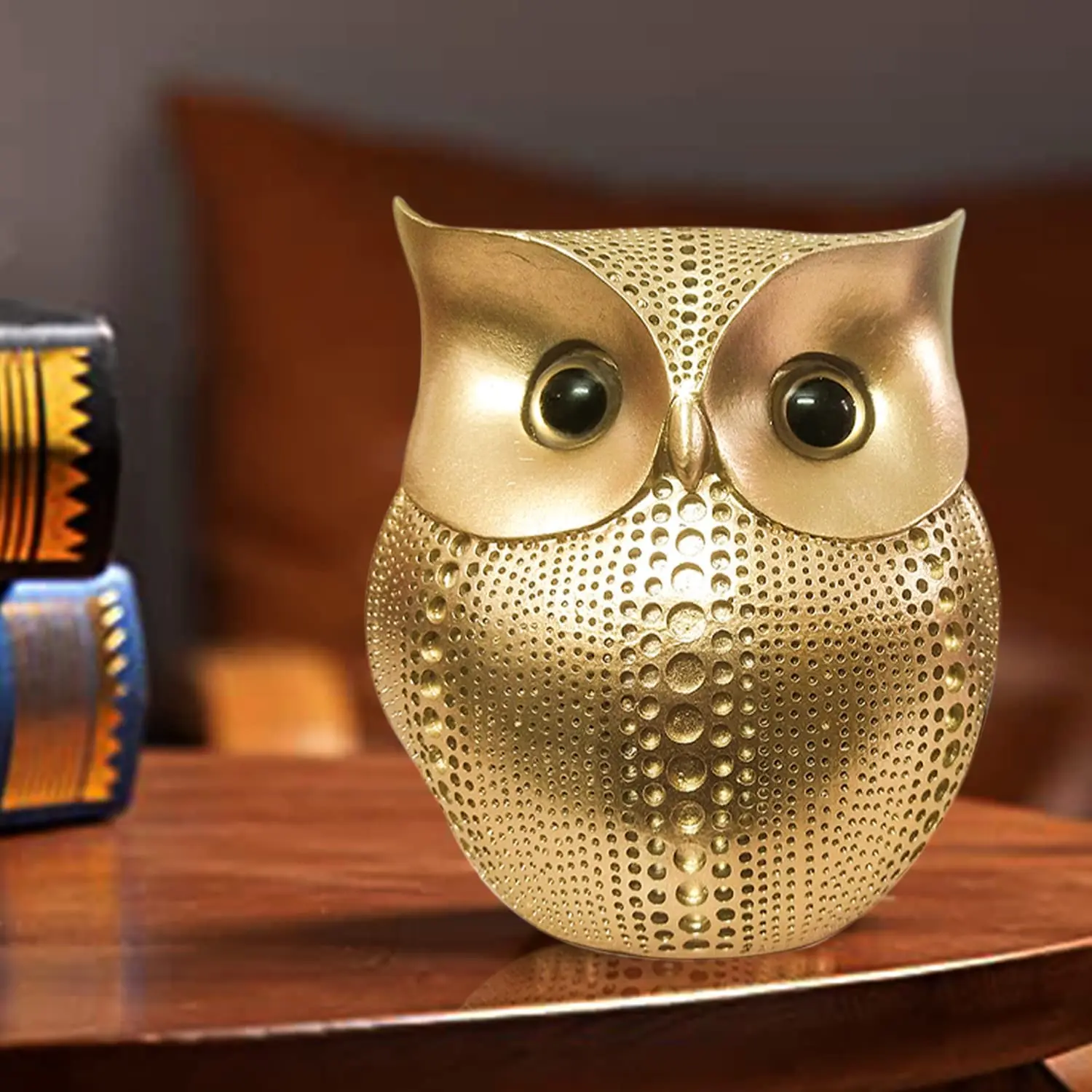 Modern Golden Owl Showpiece